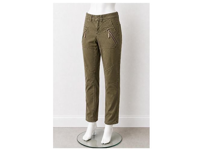 Pantaloni Cargo Vintage in Cotone Khaki Emilio Pucci Cachi - vista 2