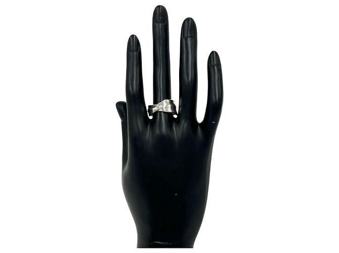 Tiffany & Co Tiffany Vintage Leaf Band Ring Silber - Ansicht 2