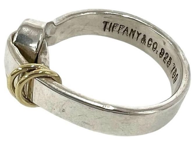 Tiffany & Co Tiffany Vintage Hook & Eye Ring Silber Golden - Ansicht 4
