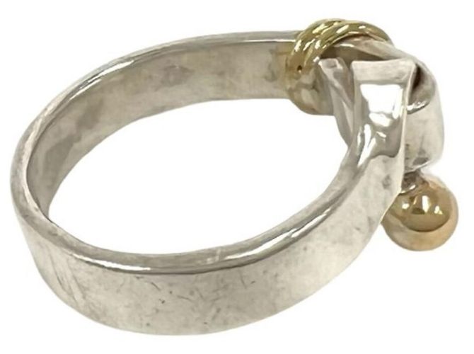 Tiffany & Co Tiffany Vintage Hook & Eye Ring Silber Golden - Ansicht 5