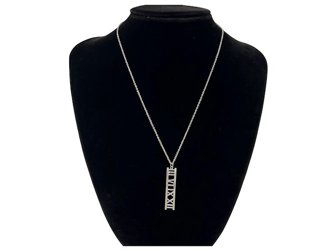 Tiffany & Co Collana Tiffany Vintage Atlas Bar Argento - vista 2