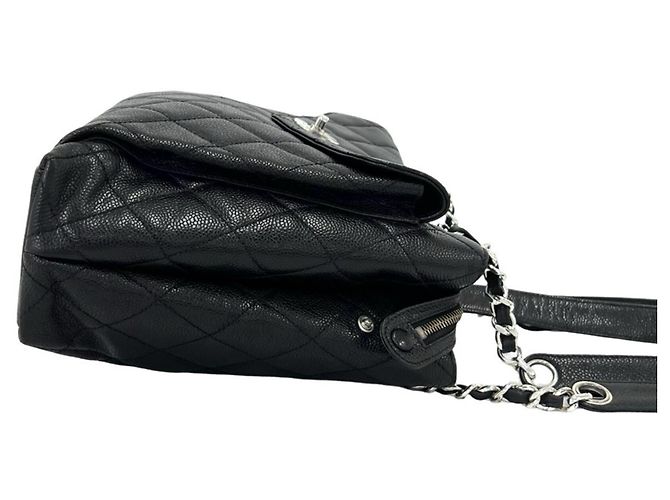 Borsa Tote Chanel Vintage Matelassé Coco Mark Nero - vista 6