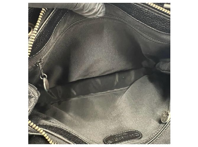 Borsa Tote Chanel Vintage Matelassé Coco Mark Nero - vista 9