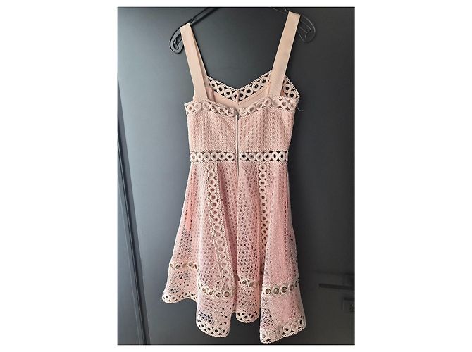 Maje rosa Spitzenkleid mit Lochmuster Pink - Ansicht 4