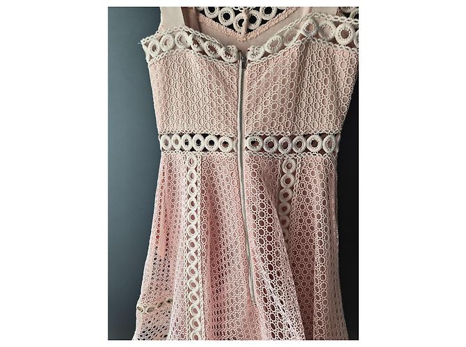 Maje rosa Spitzenkleid mit Lochmuster Pink - Ansicht 5