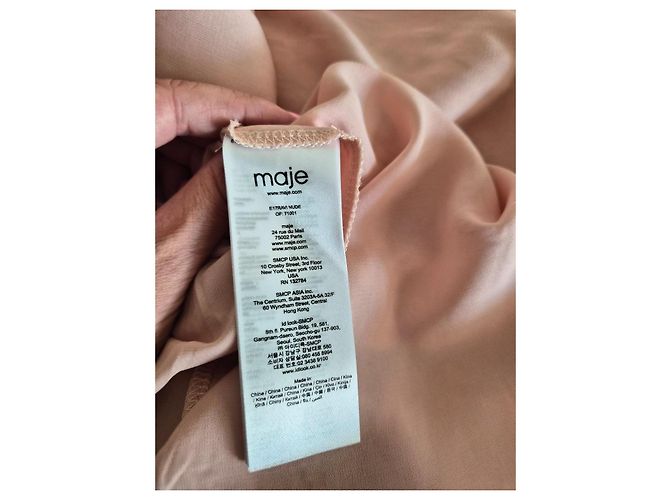 Maje rosa Spitzenkleid mit Lochmuster Pink - Ansicht 7