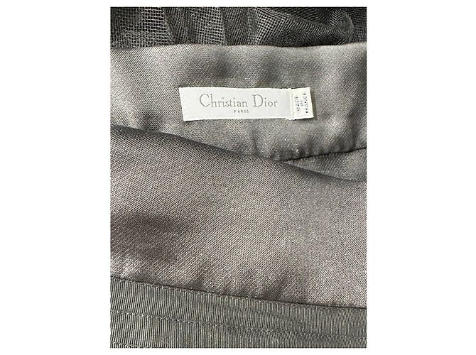 Christian Dior Falda maxi de tul plisado Dior Sz.38 de segunda mano - vista 4