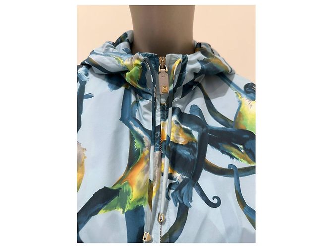 Casaco com capuz Valentino Sub-Zero Couture com estampado de macaco IT 40 usado - vista 2