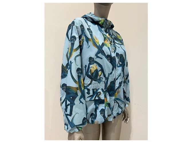 Casaco com capuz Valentino Sub-Zero Couture com estampado de macaco IT 40 usado - vista 3