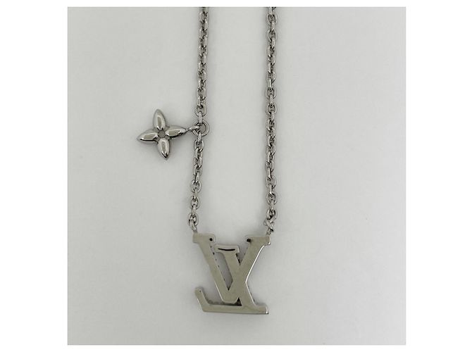 Collana Louis Vuitton LV Iconic con strass argentati Argento - vista 2