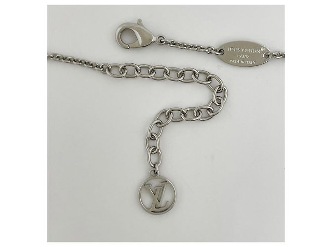 Collana Louis Vuitton LV Iconic con strass argentati Argento - vista 3