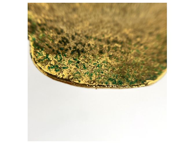 Spilla Chanel placcata oro con pietra colorata D'oro - vista 4