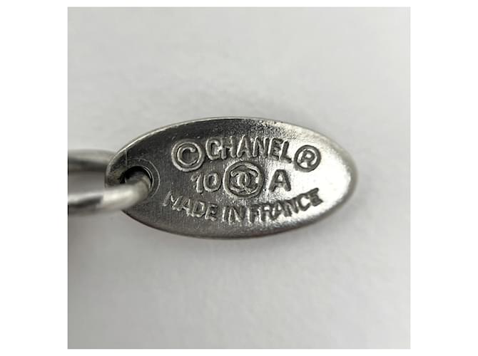 Collana Chanel Argento con Design Coco Mark - vista 4