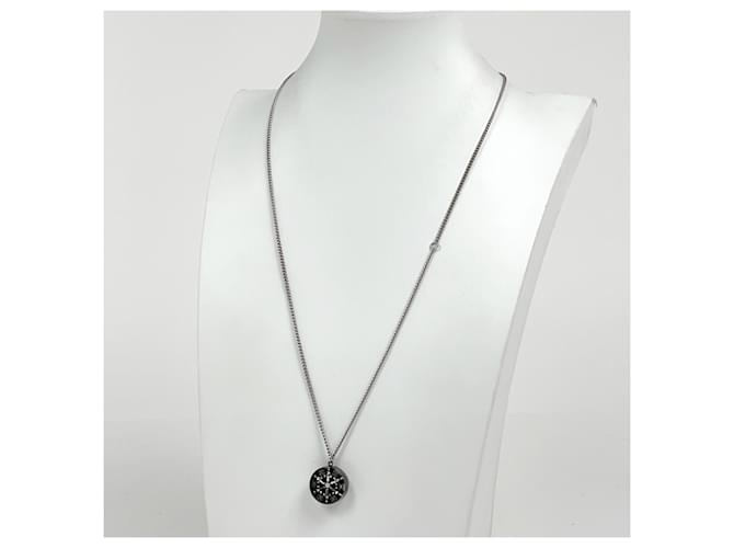 Collana Chanel Argento con Design Coco Mark - vista 5
