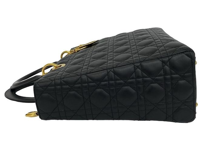 Borsa Tote Mini Lady Cannage Christian Dior Nero - vista 5