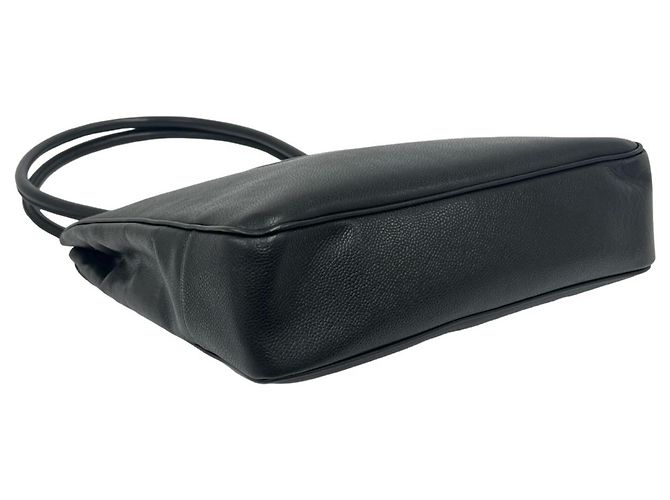 Timeless Borsa Tote Chanel Vintage Coco Mark Nero - vista 7