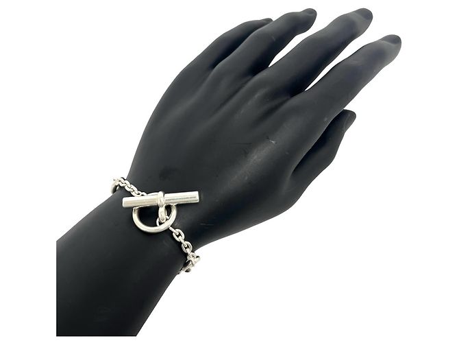 Hermès Bracciale con Charms Hermes Chaine d'Ancre Farandole LG Argento - vista 2