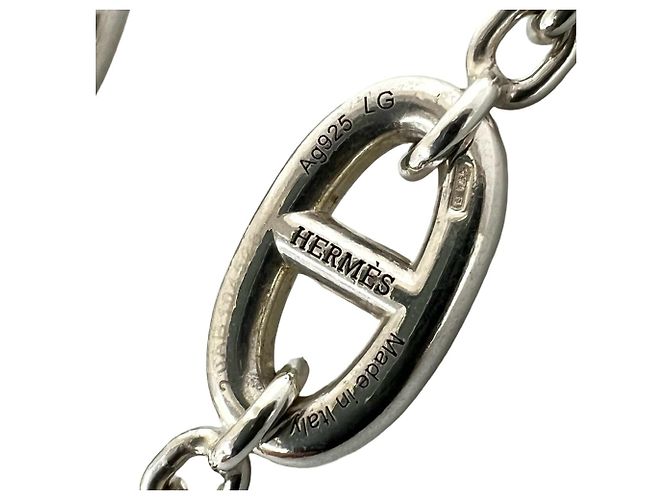 Hermès Bracciale con Charms Hermes Chaine d'Ancre Farandole LG Argento - vista 3