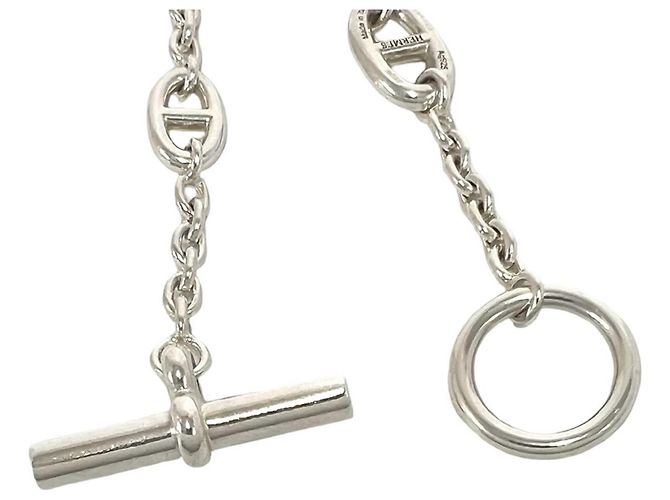 Hermès Bracciale con Charms Hermes Chaine d'Ancre Farandole LG Argento - vista 4