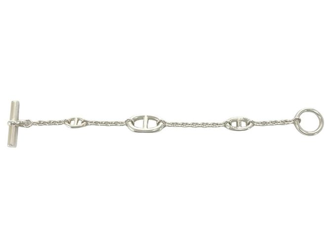 Hermès Bracciale con Charms Hermes Chaine d'Ancre Farandole LG Argento - vista 6