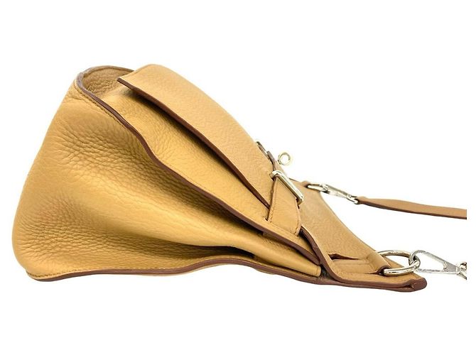 Hermès Borsa a tracolla HERMES Jypsiere 34 in Beige - vista 6