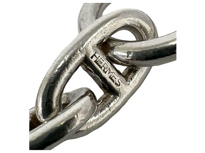Hermès Bracciale Hermes Vintage Chaine d'Ancre GM Argento - vista 3