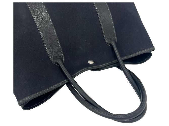 Hermès Borsa Tote Hermes Garden Party PM Nero - vista 4