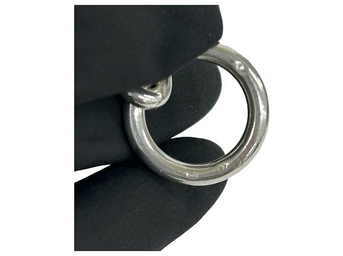 Hermès Bracciale Hermes Chaine d'Ancre MM 16-Link in Argento - vista 3