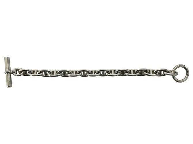 Hermès Bracciale Hermes Chaine d'Ancre MM 16-Link in Argento - vista 6