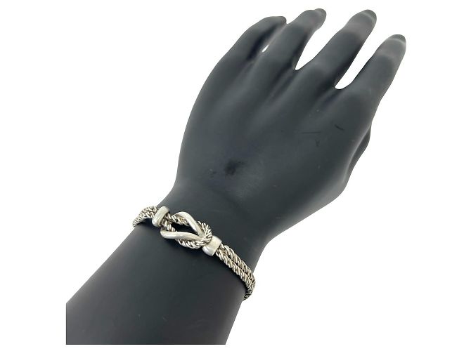 Tiffany & Co Bracciale Tiffany Vintage Double Rope Center Knot Argento - vista 2