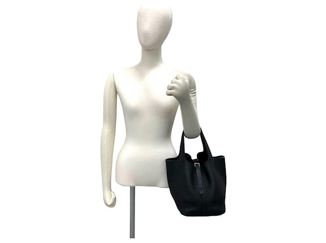 Hermès Borsa Hermes Picotin Lock MM Nero - vista 2