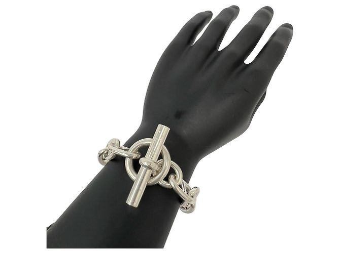 Hermès HERMES Chaine d'Ancre GM Bracciale a 12 maglie Argento - vista 2