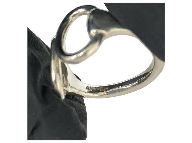 Hermès Hermes Vintage Nausicaä Ring Silber - Ansicht 3