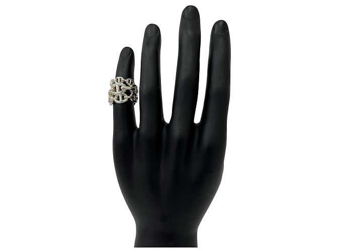 Ring Hermès Anello HERMES Chaine d'Ancre Enchainée GM Argento - vista 2