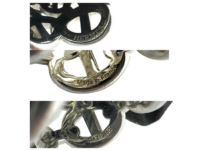 Ring Hermès Anello HERMES Chaine d'Ancre Enchainée GM Argento - vista 3