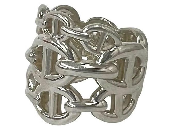 Ring Hermès Anello HERMES Chaine d'Ancre Enchainée GM Argento - vista 4