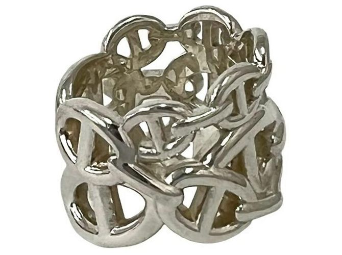 Ring Hermès Anello HERMES Chaine d'Ancre Enchainée GM Argento - vista 5