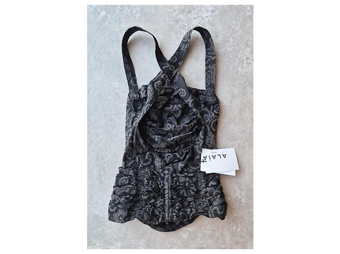 Top de tirantes Alaïa Negro - vista 2