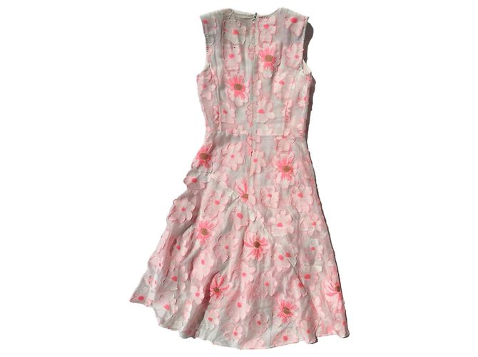Abito floreale Chloé da donna Rosa Bianco - vista 3