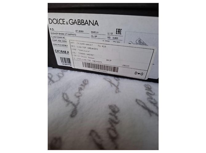 Sneakers basse Dolce & Gabbana Miami D.N.A. Bianco - vista 9