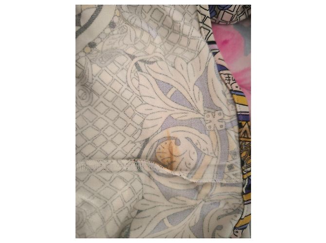 Emilio Pucci gemustertes Maxikleid Schwarz Pink Weiß Blau Beige Grau Lila Gelb - Ansicht 8