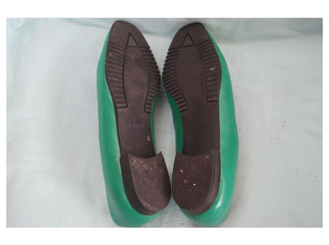 Bailarinas Bally de piel verde - vista 5