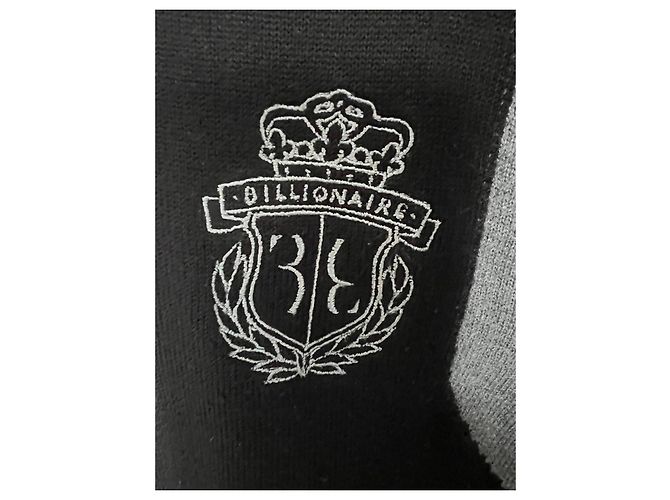 Pull BillionaireBoy’s en mélange de coton et cachemire noir - vue 2