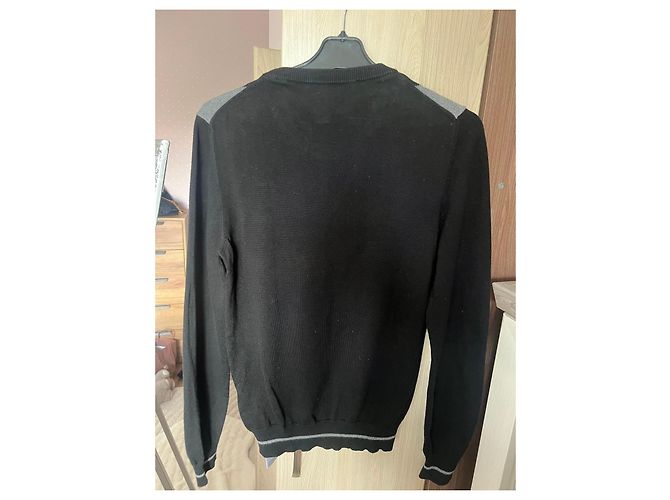 Pull BillionaireBoy’s en mélange de coton et cachemire noir - vue 3
