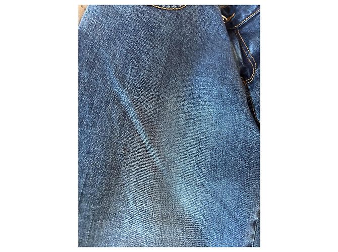 Autre Marque Jeans en denim bleu Twinset Simona Barbieri avec poches cœur - vue 6