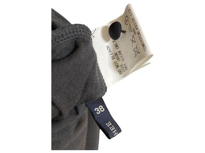 Autre Marque MACPHEE Seidenchiffon-Kleid Schwarz - Ansicht 4