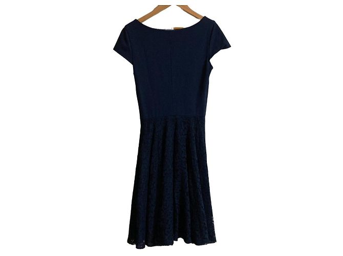 Autre Marque DF STUDIO Diane von Furstenberg Spitzenkleid Blau Marineblau - Ansicht 2