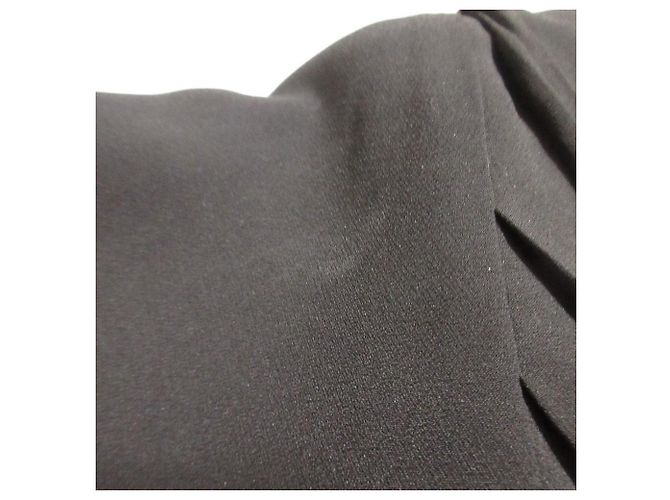 Autre Marque LIBJOIE Ausgestelltes Maxikleid mit Raffgurtel Schwarz - Ansicht 13