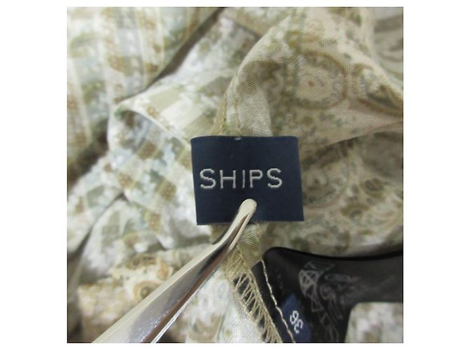 Autre Marque Vestido SHIPS Estampa Paisley Geométrica Marrom - vista 3