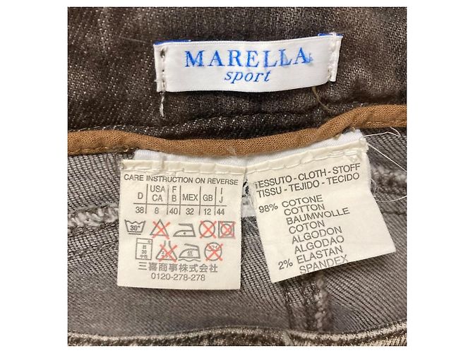 Autre Marque Pantalones de denim elásticos Marella Negro - vista 4